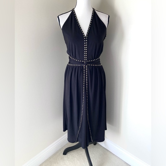 White House Black Market studded jersey dress Size 10 - Picture 5 of 11